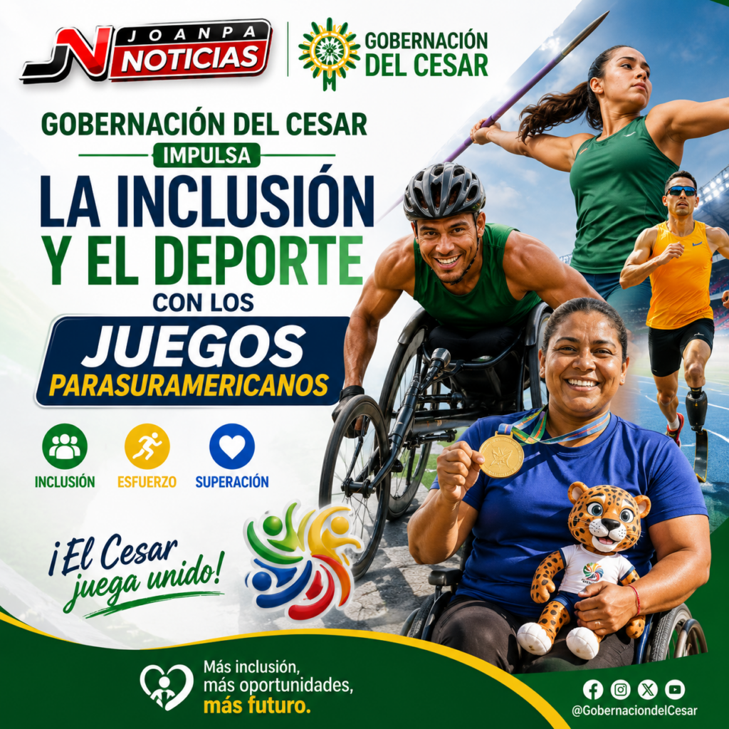 Gobernación del Cesar impulsa la inclusión y el deporte con los Juegos Parasuramericanos