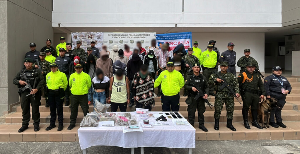 23 narcos de ‘Los Necios’ capturados en Santander tras 8 meses de investigación.
