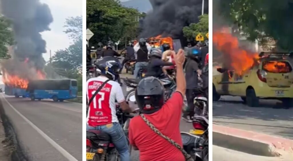 Refuerzan seguridad en Santa Marta y Ciénaga tras ataques y quema de vehículos