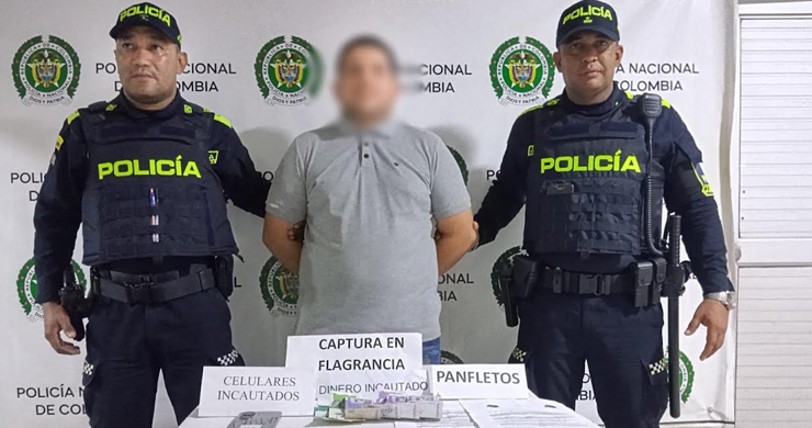 Atrapan en Bosconia a miembro de ACSN por extorsión.