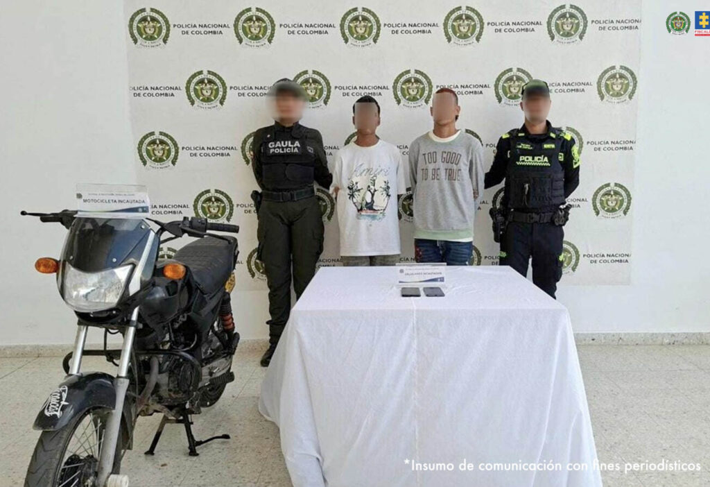 Dos extorsionistas tras las rejas en Valledupar