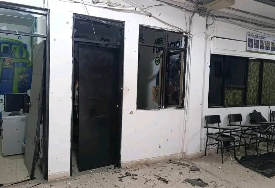 Drones atacan a la Policía en Aguachica: solo daños materiales.