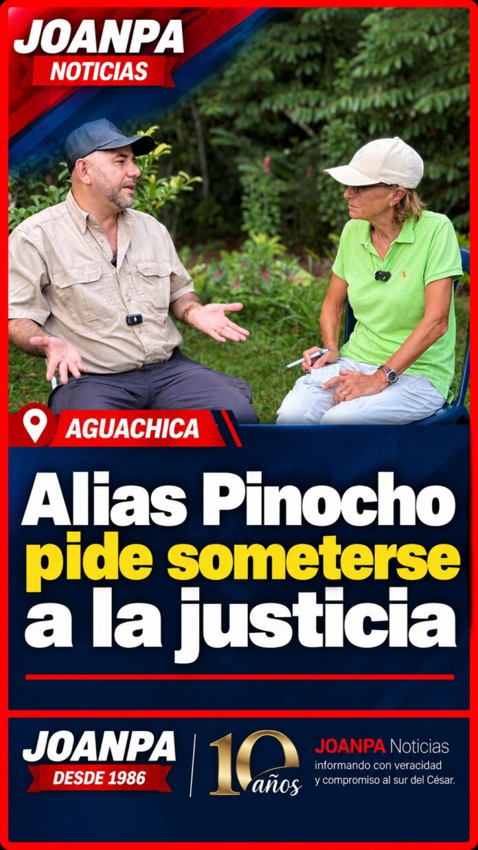 Alias Pinocho pide someterse a la justicia