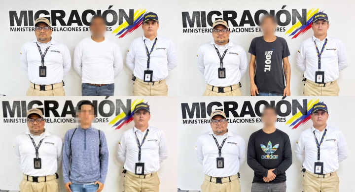 Cuatro extranjeros expulsados por presunta red transnacional de extorsión.