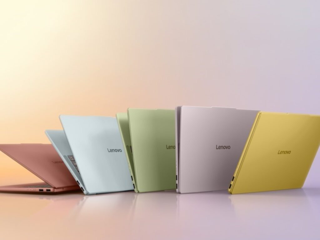 Lenovo desafía a Apple con innovadoras computadoras: colores vibrantes, IA y diseño renovado.