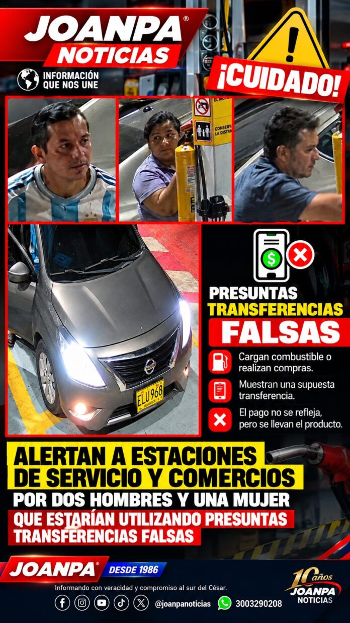 Alertan por presuntas transferencias falsas en estaciones
