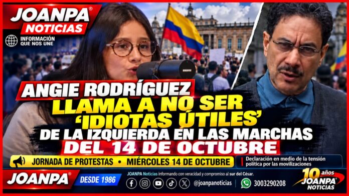 Angie Rodríguez llama a no ser “idiotas útiles” de la izquierda en las marchas del 14 de octubre Angie Rodríguez llama a no ser “idiotas útiles” de la izquierda en las marchas del 14 de octubre